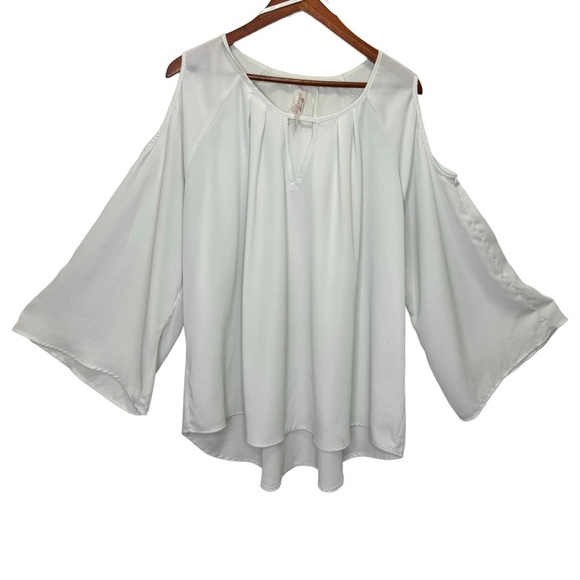 Melissa McCarthy Seven7 Cold-Shoulder Blouse Size 3x - Picture 2 of 10